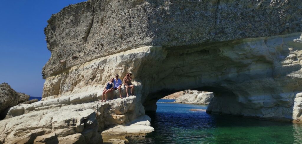 Pleasure boat charter Greece Milos Greek island in the Aegean - Cycladic group of islands
