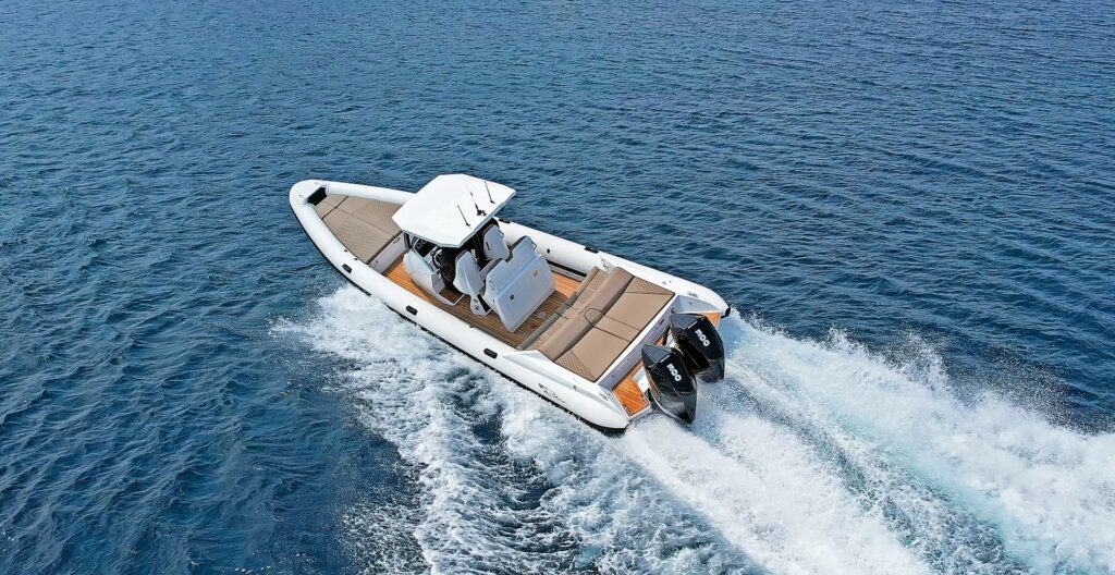 Luxury boat charters with skipper in the Greek islands – Mojo by Ribco – A La Mer Milos Boat Rentals